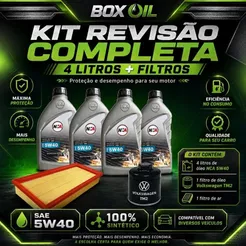 KIT TROCA DE ÓLEO VW 5W40 + FILTROS (FOX 2010 1.0)