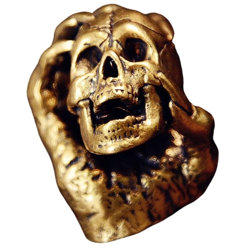 Estatueta De Caveira De Mão SR Com Destaque Escultural Em Tom De Metal Quente Para Armários De Exibição De Prateleira De
