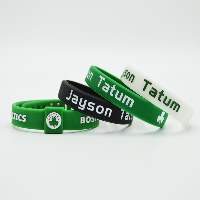 Estrela Jason Tatum pulseira luminosa ajustável basquete esportes pulseira celta Silicone pulseira masculina