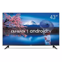 Smart TV AIWA 43” Android Full HD Borda Ultrafina HDR10 Dolby Áudio AWS-TV-43-BL-02-A