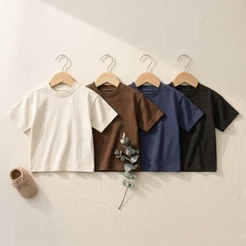 Camiseta Infantil Menino Oversize Algodão Básica Banim