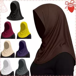 Lenço Hijab Feminino , Instantâneo De Proteção Leve Para Pescoço , Seda Gelada , Solar , Oração