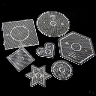Placa de montagem para contas Hama de 2,6 mm, modelo circular e quadrado, ferramenta para trabalhos manuais educativos.