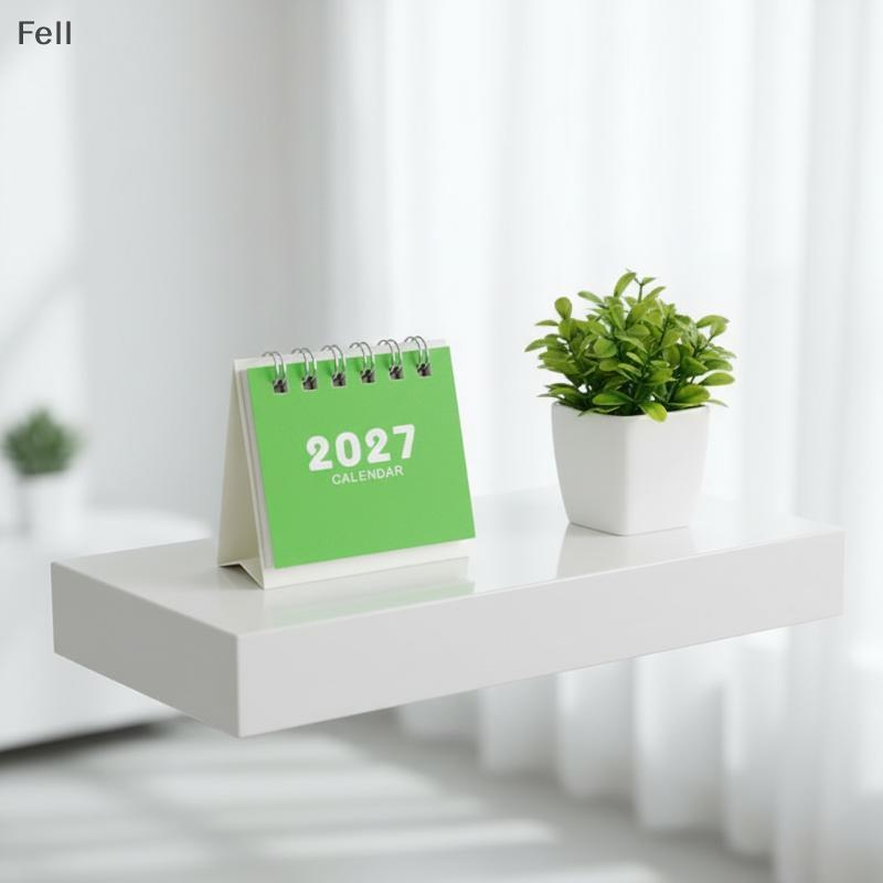 [Fel] 2027 Mini Calendário De Mesa Portátil De Papel Reciclável Ecológico Para Uso Escolar Em Escritório Casa Venda Quen