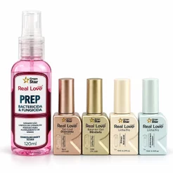 kit Preparação de Unha Linha Pro Real Love - Real Love 5 Peças