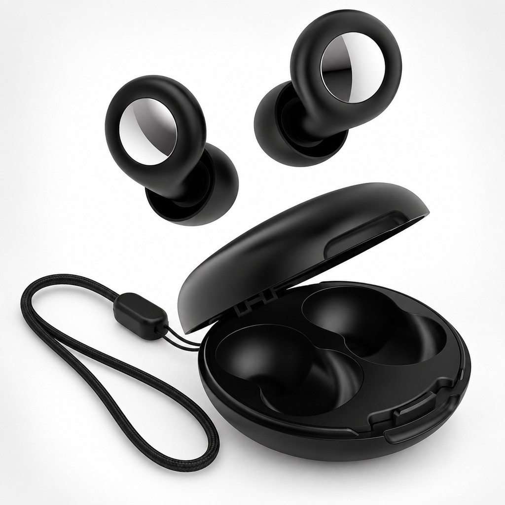 Protetor Auricular Antirruído LEF-1231 Silicone 34dB 4 Tamanhos com Estojo para Dormir