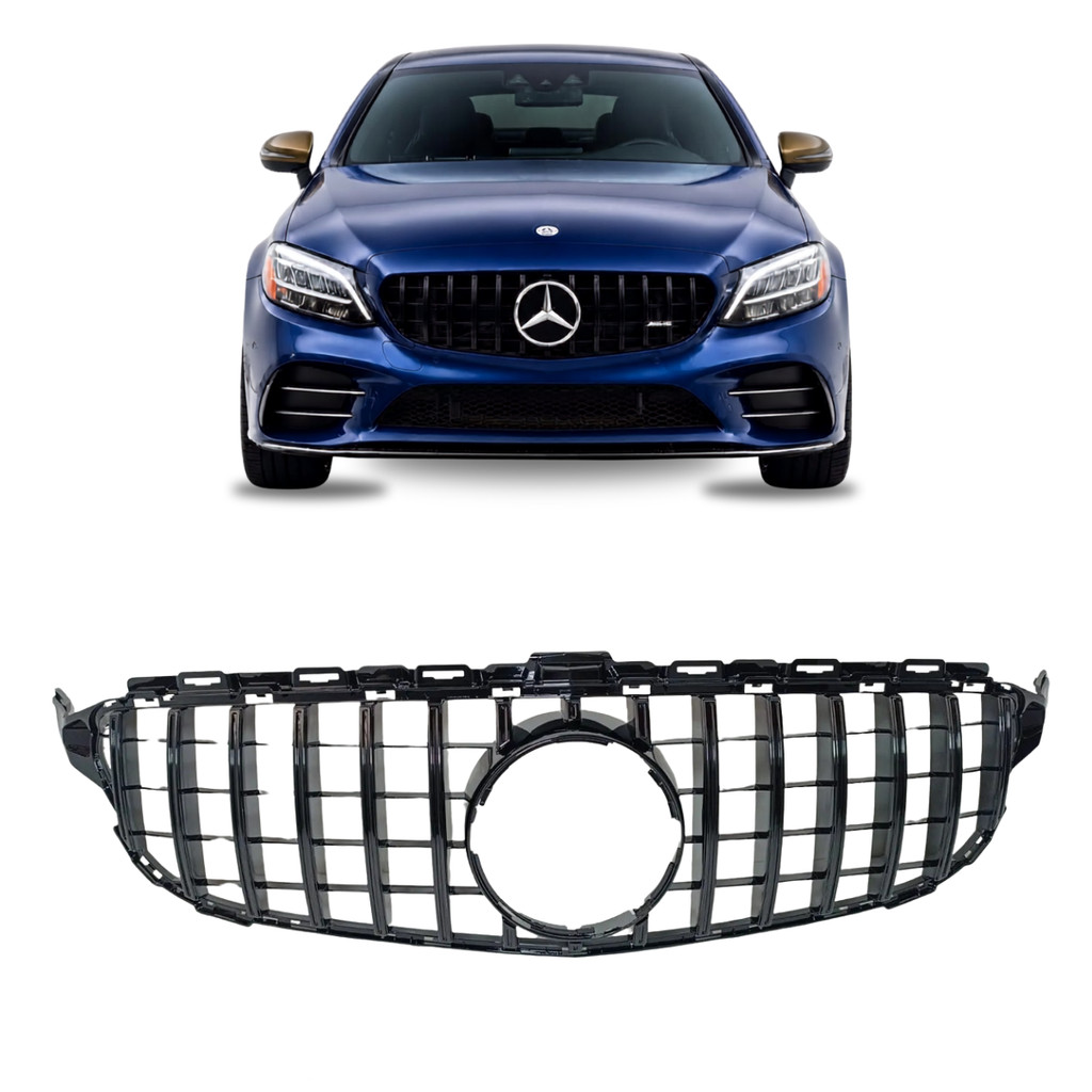 Grade Superior Dianteiro Mercedes W205 C180 C200 C250 C300 C450 GTR 2015 2016 2017 2018 A85658999