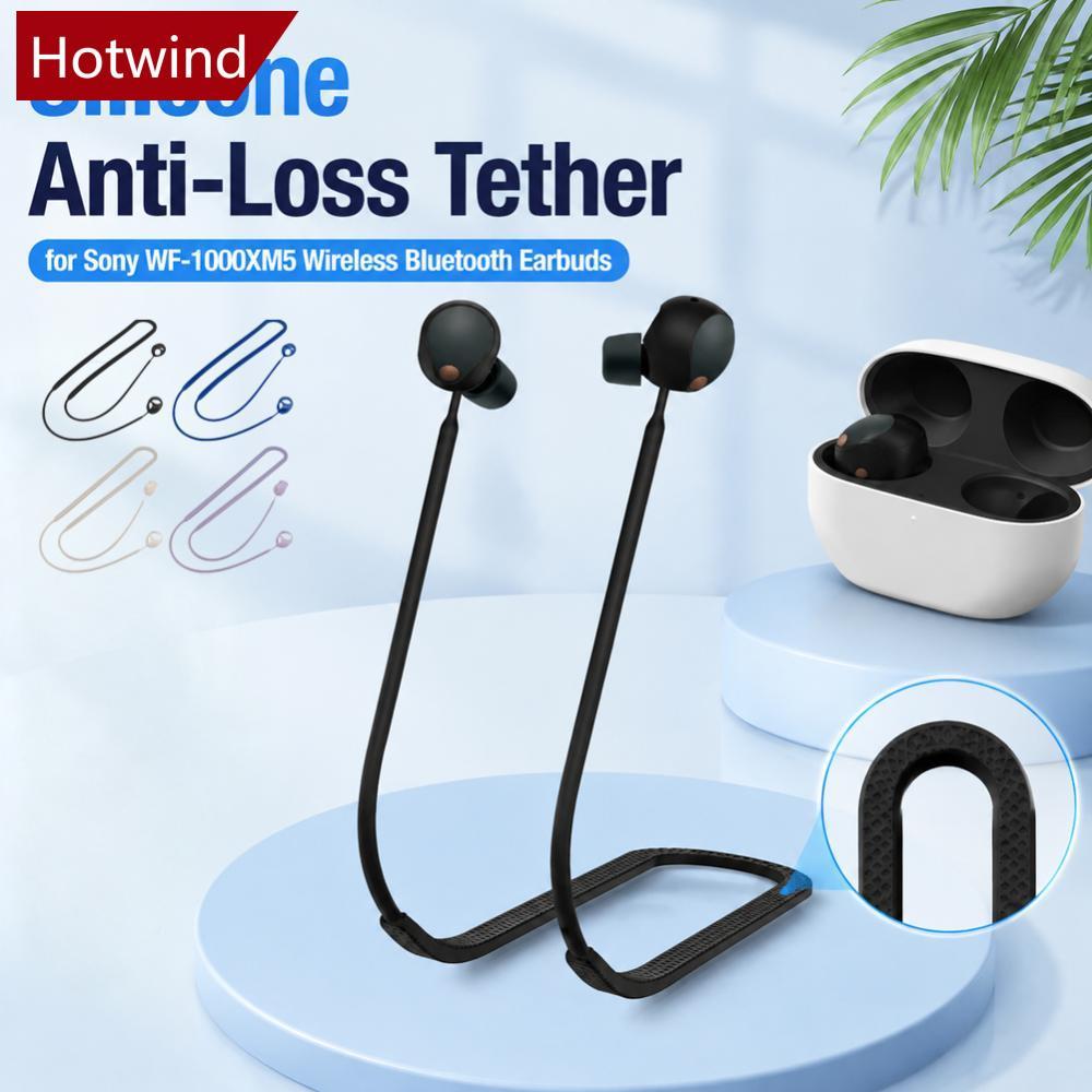 HOTWIND 1PC Silicone Anti-Perda Corda Para Sony WF-1000XM5 Fones De Ouvido Sem Fio Seguro Esportes Correndo Cordão Subst