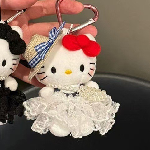 Chaveiro de bolsa Hello Kitty, acessório de mochila fofinho, presente para melhor amiga