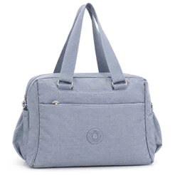 Bolsa Tote Feminina Transversal de Ombro em Nylon Ideal para Trabalho Escolar Faculdade Viagem