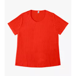 Blusa Malha Delicate Plus Infinita Cor Vermelho