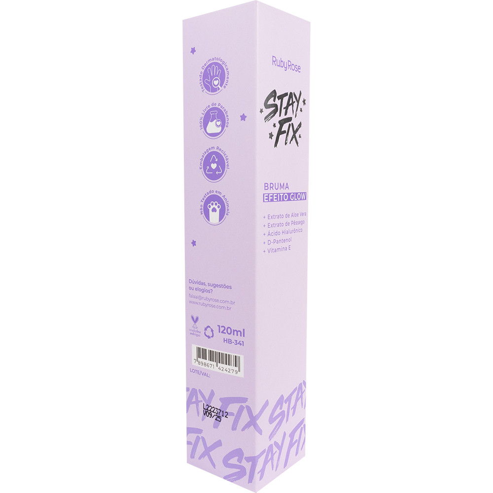 Bruma Fixadora Glow Stay Fix - Hb341 - Ruby Rose — imagem 2 de 2