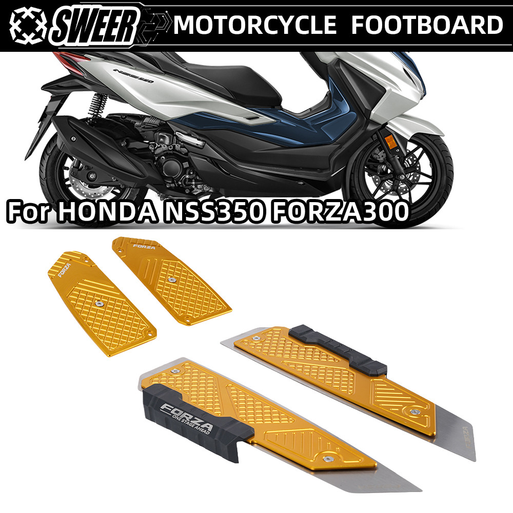 Sweeer Para Honda NSS Forza350 NSS350 Força 300 350 2018-2026 CNC Alumínio Motocicleta Footboard Apoio Os Pés Pedal Dian