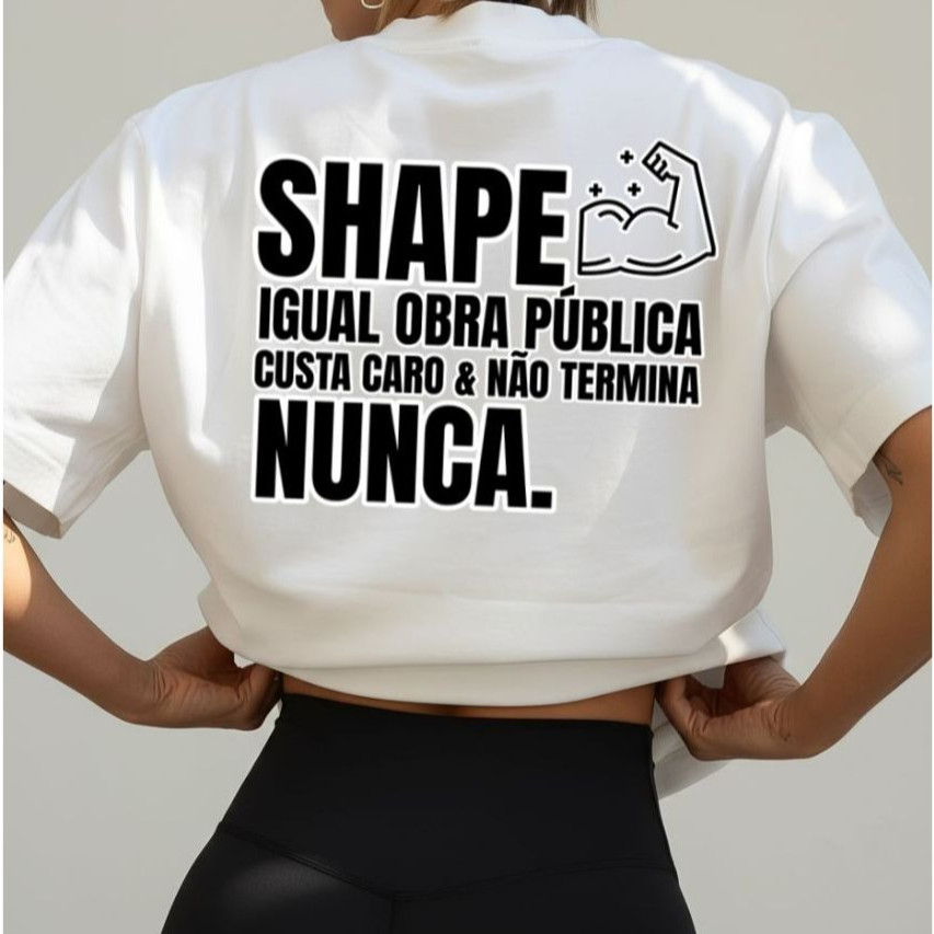 Camiseta Feminina Academia Básica Gym Blusa Confortável Estilosa Trino Fitness Camisa Musculação