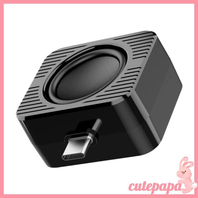 cutepa Alto-Falante Plug-In USB C Para Deslocamento E Viagens Curtas Tablets Telefone