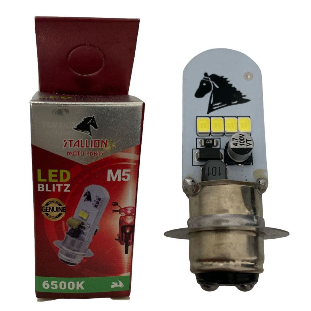 Lâmpada Farol Led Biz 125 Biz 100 Pop100 Bros 09/12 M5 Stallion Cavalinho