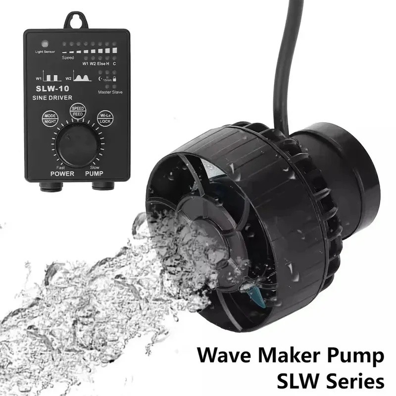 Jebao SLW10 Aquário Marinho Fluxo Senoidal Bomba De Surf Wavemaker Silenciosa Onda Fabricante Tanque Peixes Aquários Bom
