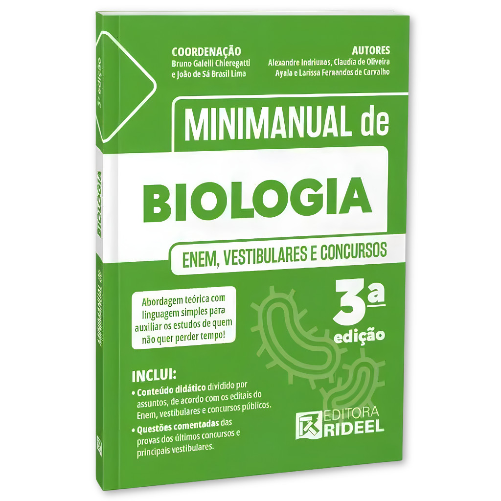 Imagem Minimanual de Biologia - Enem - vestibulares - Concursos - Questões Comentadas