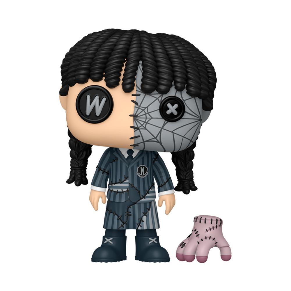 Boneco Funko Pop! Patchwork Wandinha - Wandinha e Mãozinha — imagem 2 de 2