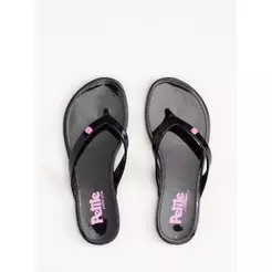 Chinelo Petite Jolie Lucky In Preto/Chiclete PJ4420IN