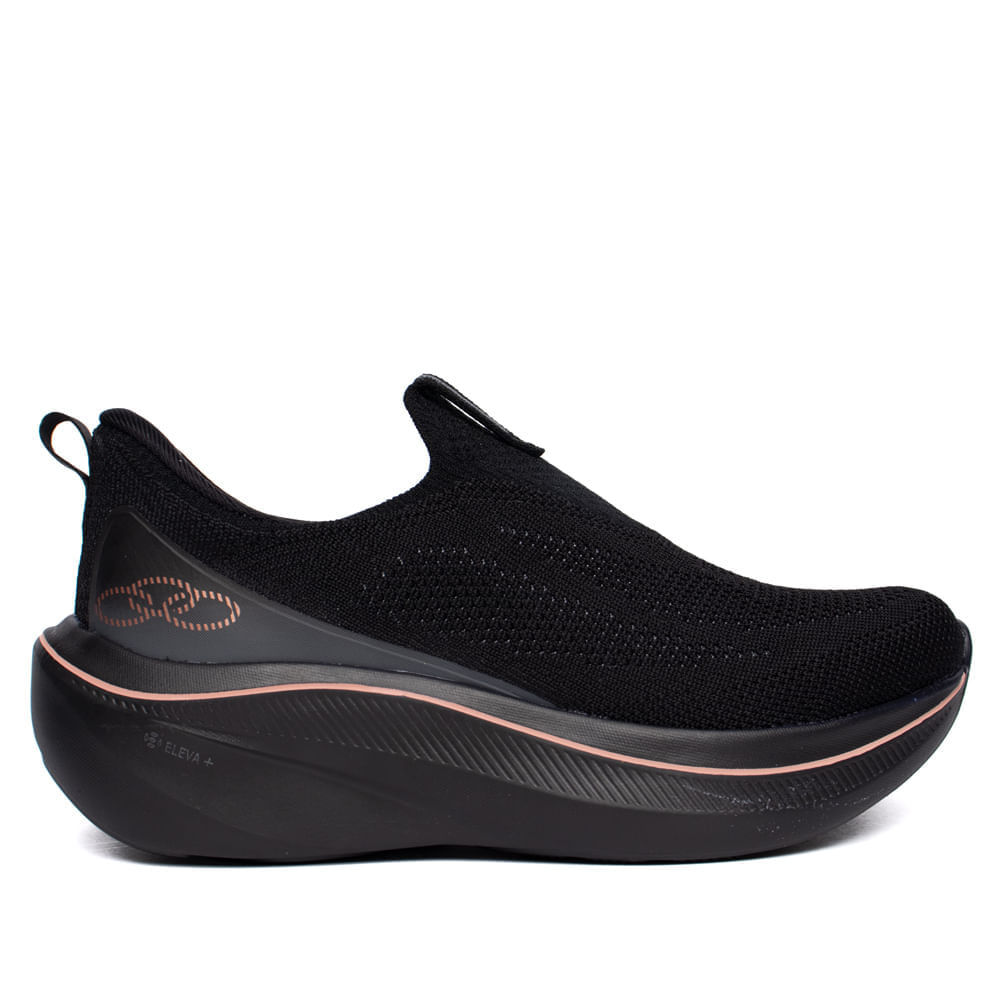 Tênis Feminino Olympikus Intuit 2 Caminhada Preto/Rose