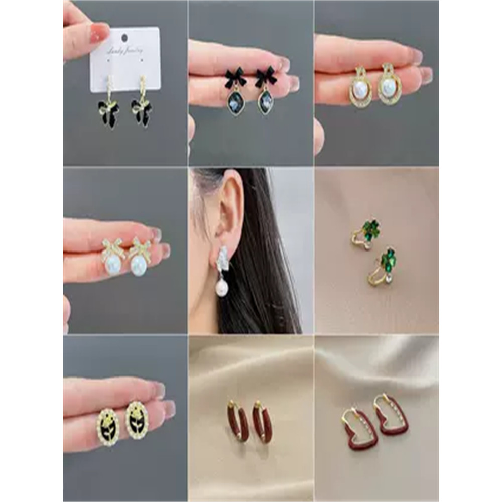 Agulha de prata diamante coração brincos pérola coreano simples brincos moda temperamento brincos nicho Design brincos f