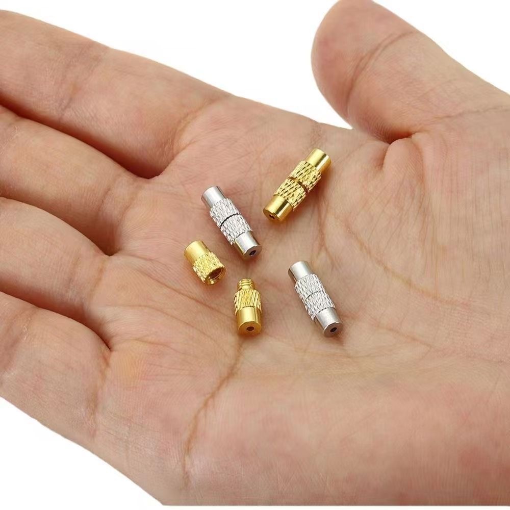 Feito à mão frisado pérola colar diy acessórios colar fivela cabeça pérola fivela tensor acessórios de prata fivela de c