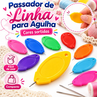 Até 6 Passador Enfiador de Linha Costura na Agulha Manual Auxiliar Costura Fácil