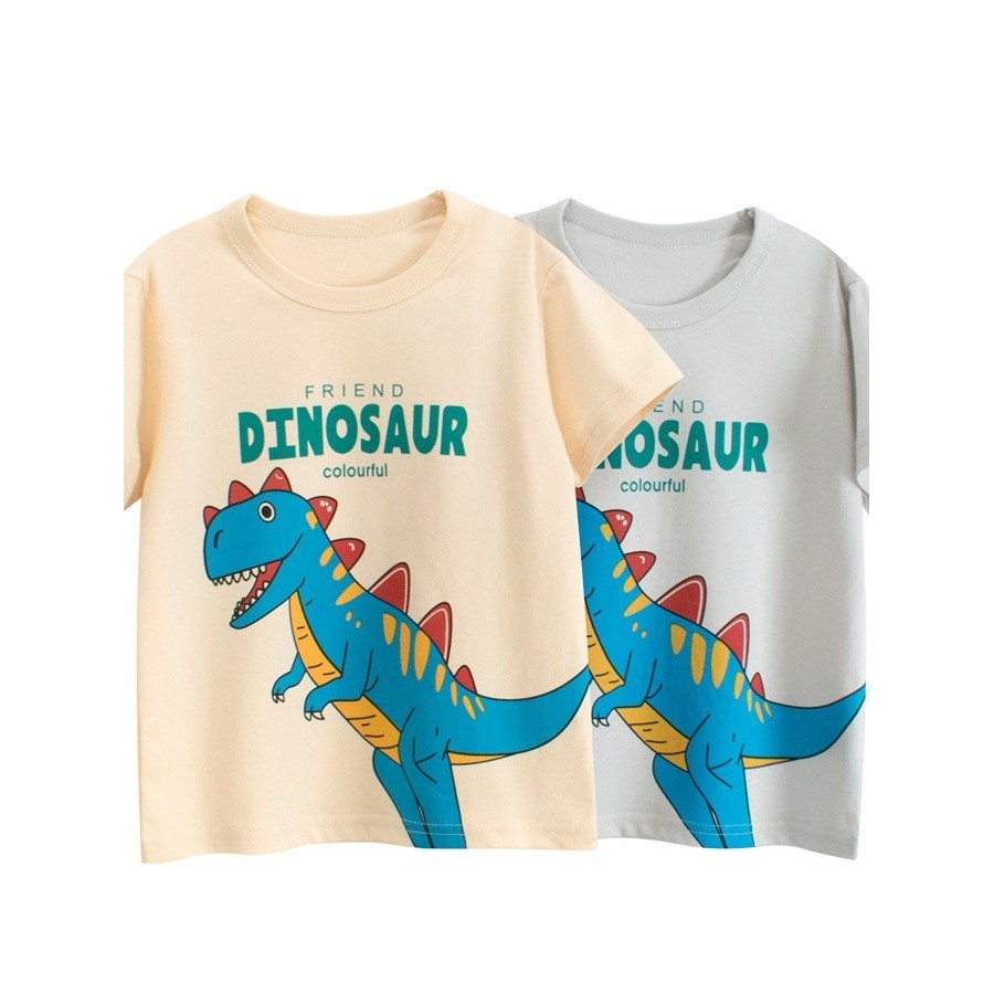 27 crianças roupas infantis de algodão puro versão coreana crianças desenhos animados impresso camiseta de manga curta f