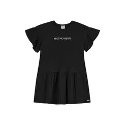Vestido Infantil Menina Amplo Colorittá Preto