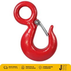 Gancho Olhal 5 Toneladas 5000 kg Aço Alloy Forjado com Trava JST 5t