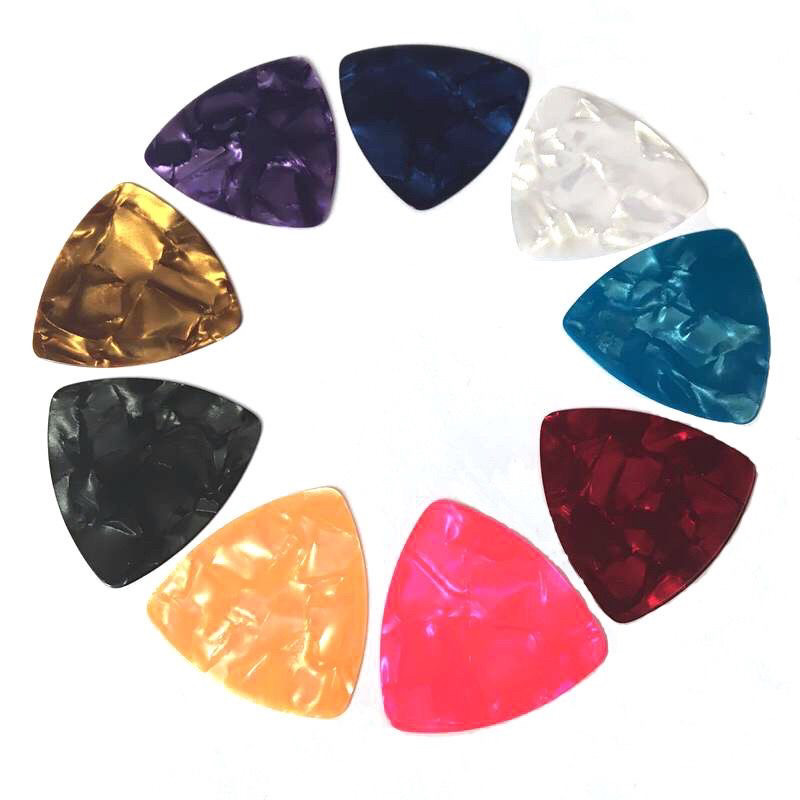Palhetas para guitarra acústica de celulóide, palhetas para guitarra elétrica, resistente ao desgaste, estilhaços univer