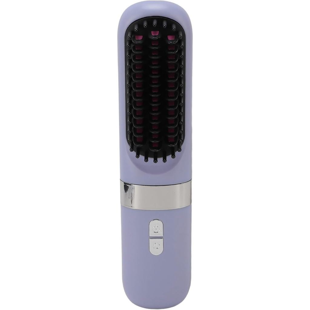 Escova Alisadora de Cabelo XHH8 Fockety, Escova Alisadora e Modeladora de Cabelo Sem Fio com Aquecimento Rápido, Escova 