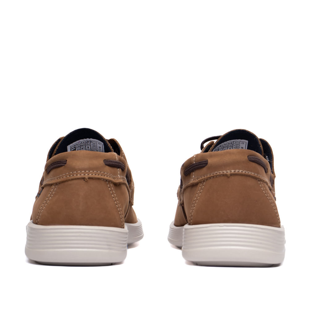 Sapato Masculino Pegada Couro Levitech Conforto Marrom — imagem 2 de 2