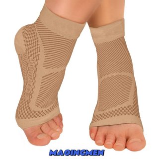 1 par de meias de compressão para varizes, proteção para o tornozelo, meias esportivas masculinas, feitas de nylon, mode