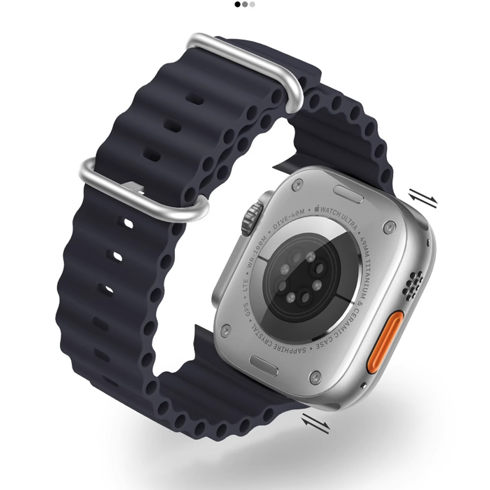 Pulseira Relogio Smartwatch Ocean Silicone Relogio Smartwatch Apple Watch 38 40 41 42 44 45 46 49mm – O Melhor Preço
