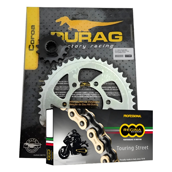 Kit Relação Durag Regina Kawasaki Z 800 Z800 13-16 15/45 520 Dourado