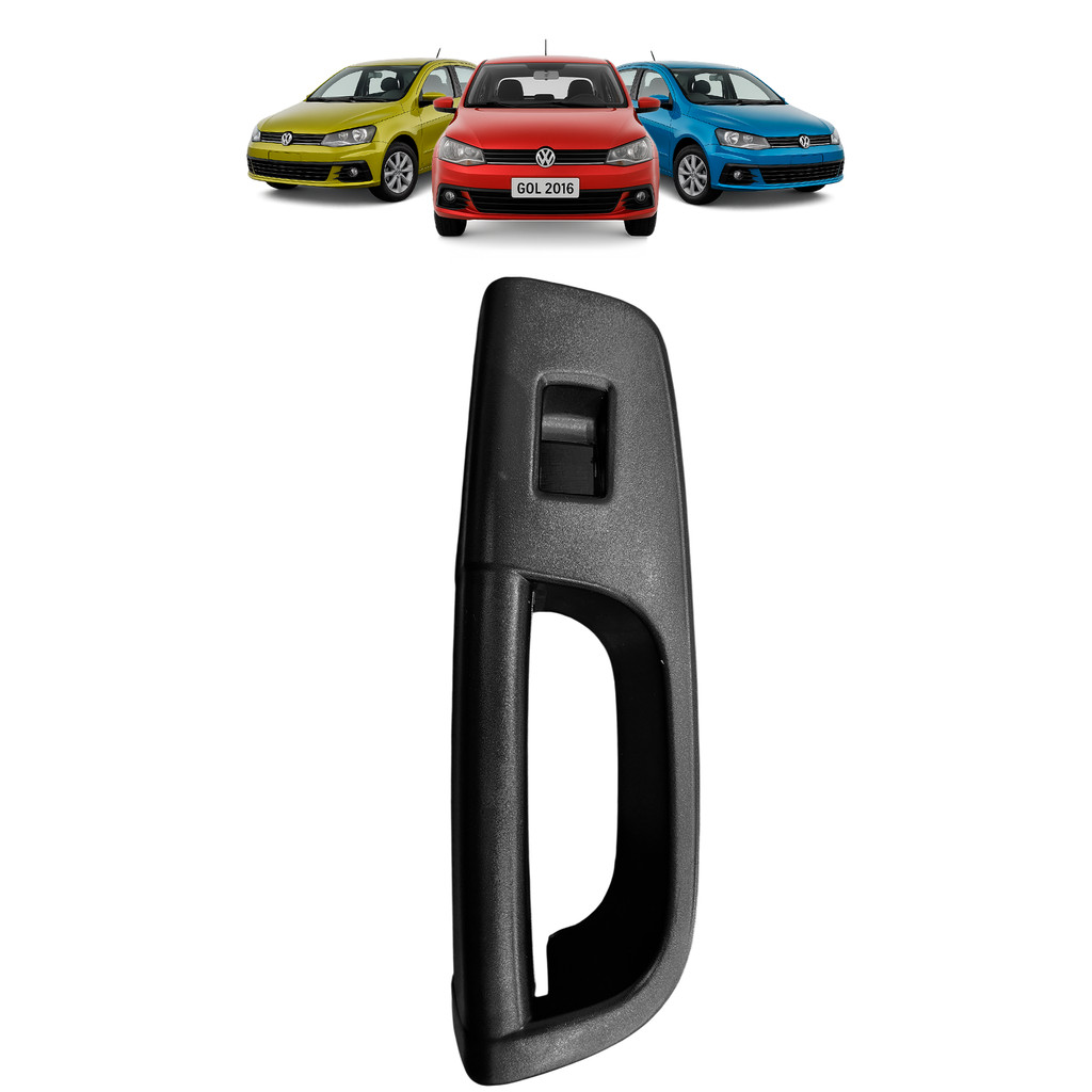 Puxador Porta Dianteira Vw Gol Voyage G5/g6 Esquerdo - Preto