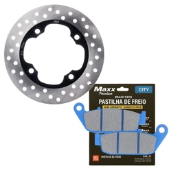 Disco de Freio Traseiro P/ Haojue Chopper Road 150 + Pastilhas