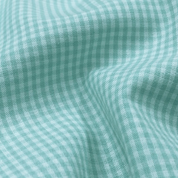 Tecido Tricoline Fio Tinto Xadrez P Azul Turquesa Decoração Mesa Roupa Artesanato Patchwork Ateliê
