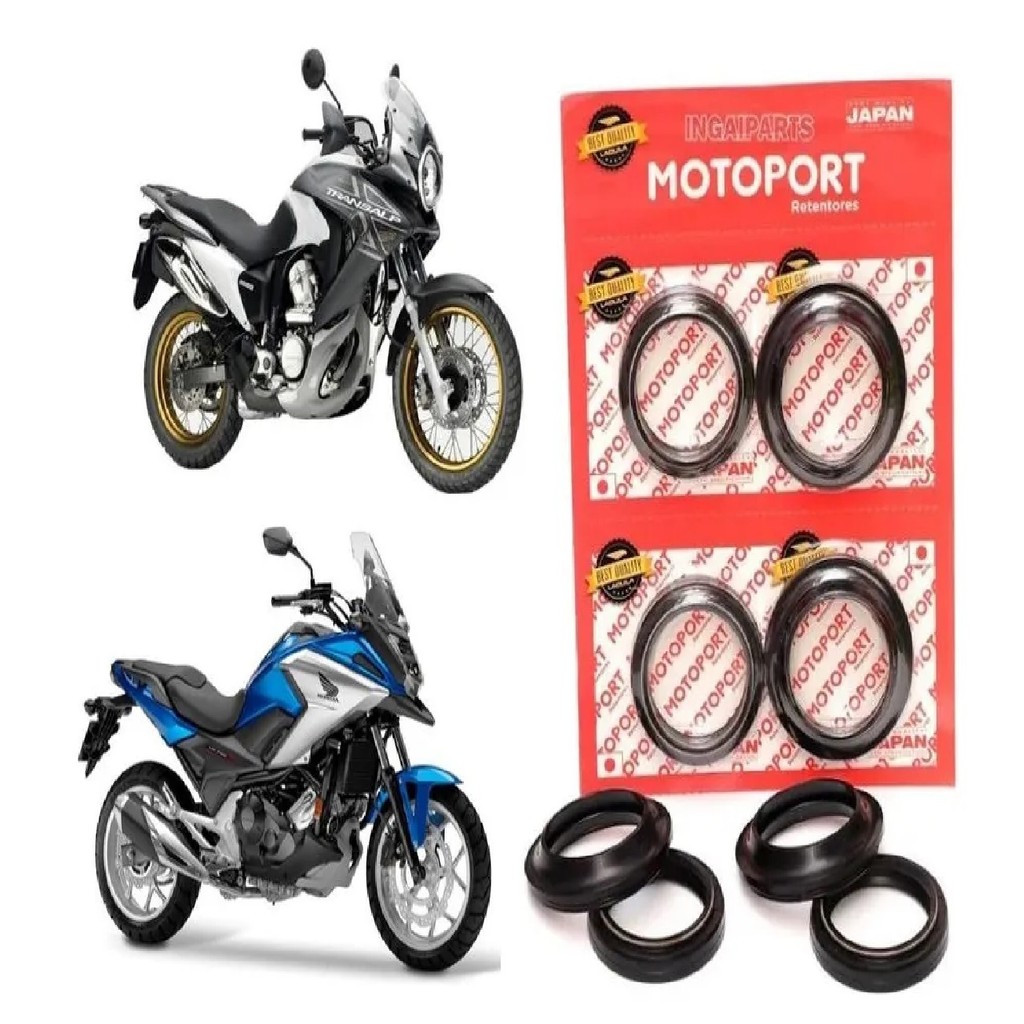 Kit Guarda Pó Bengala + Retentor XL 700V TRANSALP TODOS ANOS