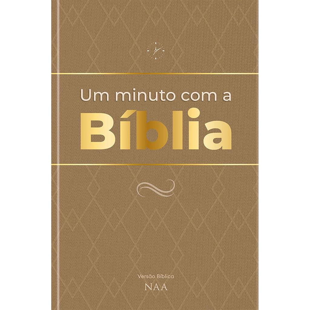 Um Minuto Com a Bíblia | Leituras Bíblicas Diárias, Rápidas e Transformadoras | Marrom em Oferta na Shopee