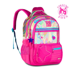 Mochila de Costas Rebecca Bonbon Holo Shine - Clio Style COR:Rosa