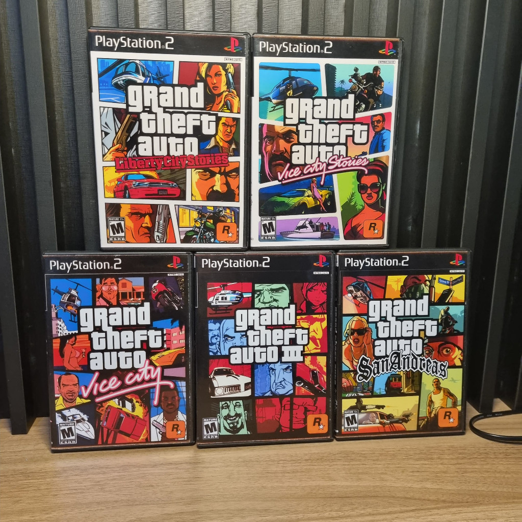Coleção Grand Theft Auto (5 jogos) - Playstation 2