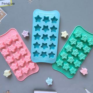 Fengjue 15 Cavidade Estrela De Cinco Pontas Silicone Molde De Chocolate Geléia Fudge Doces De Natal DIY Decoração Do Bol
