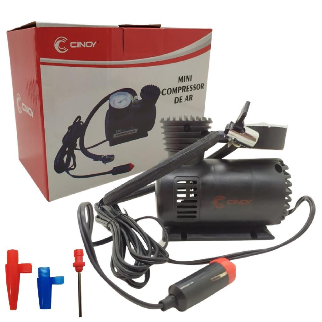 Mini Compressor Ar 12v Automotivo Elétrico Portatil