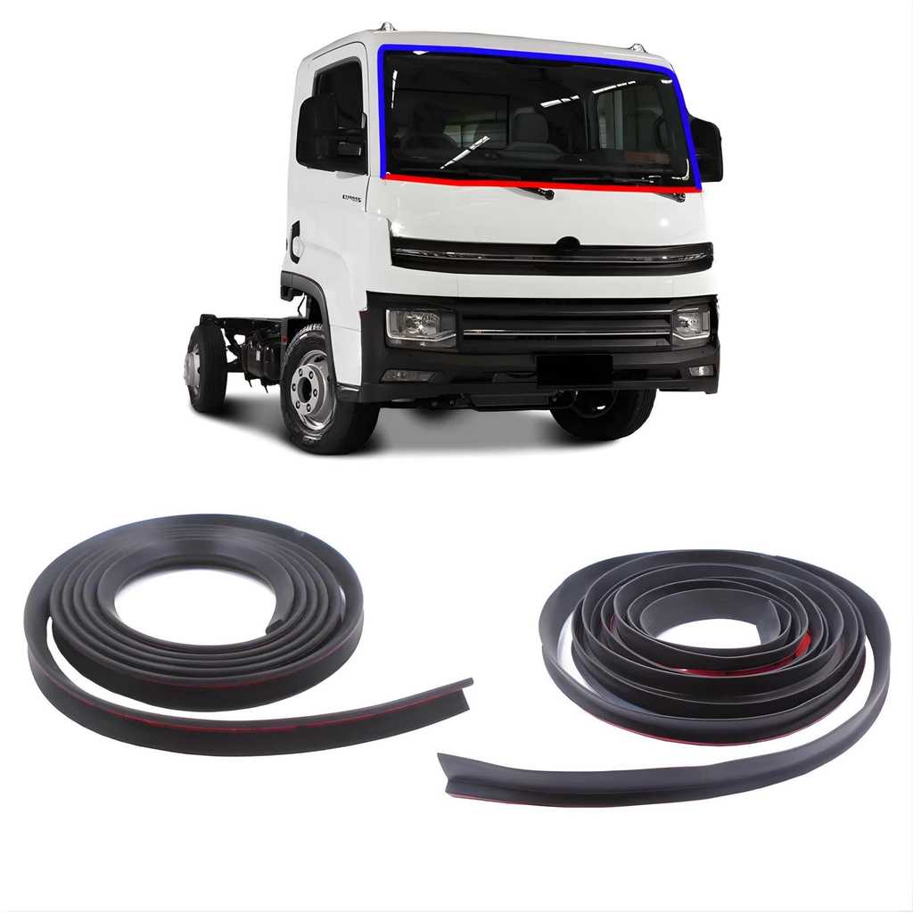 Kit Borracha Adesivado Parabrisa Volkswagen Delivery Express 2017 a 2023 Borrachauto