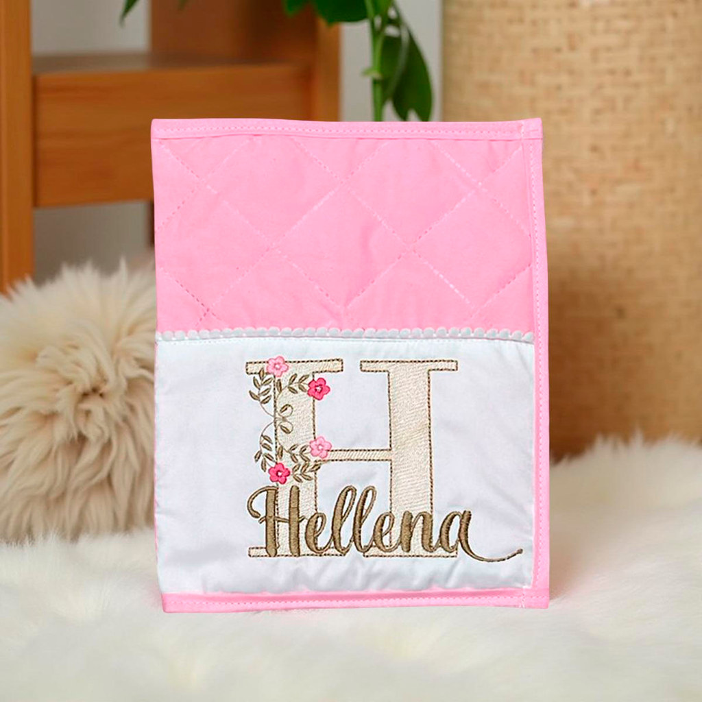 Porta Fraldas Bordado Lenço Umedecido Pomada Personalizado Portátil Para Bebê Menina Menino