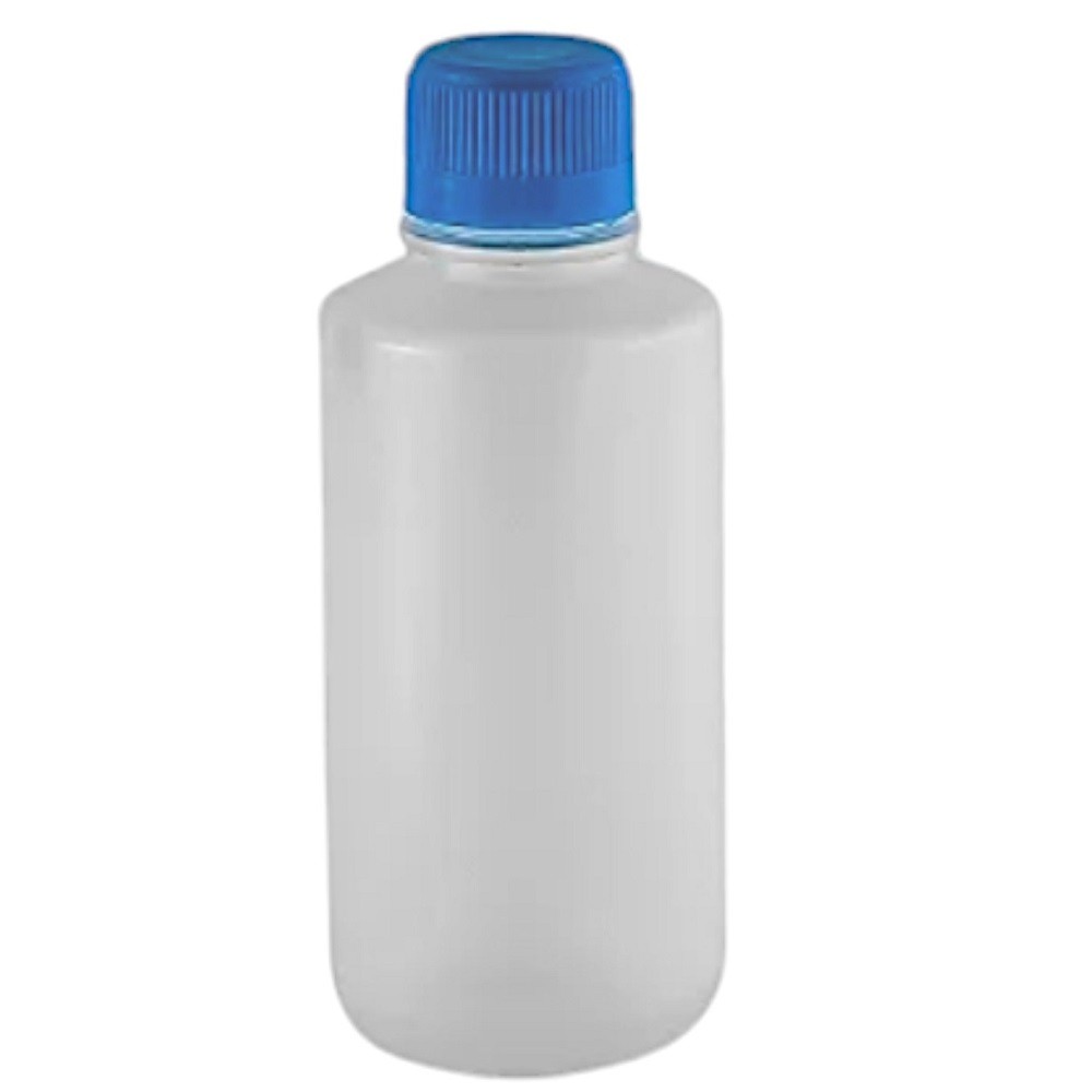 Frasco Reagente Plástico 250ml Sem Graduação Tampa Azul