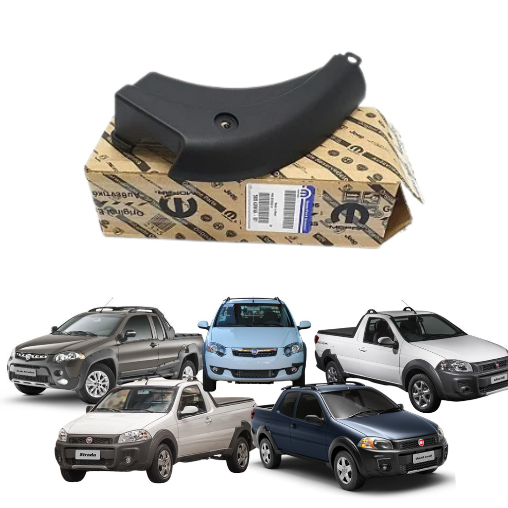 Moldura Acabamento Traseira Caçamba Cantoneira Direita Fiat Strada Working Trekking Original 100213064